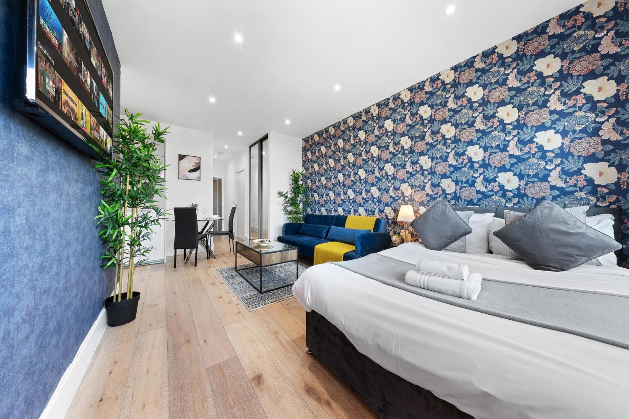 Modern One Bedroom Flat - Sleeps 5 -Near Heathrow - London Ub3 外观 照片